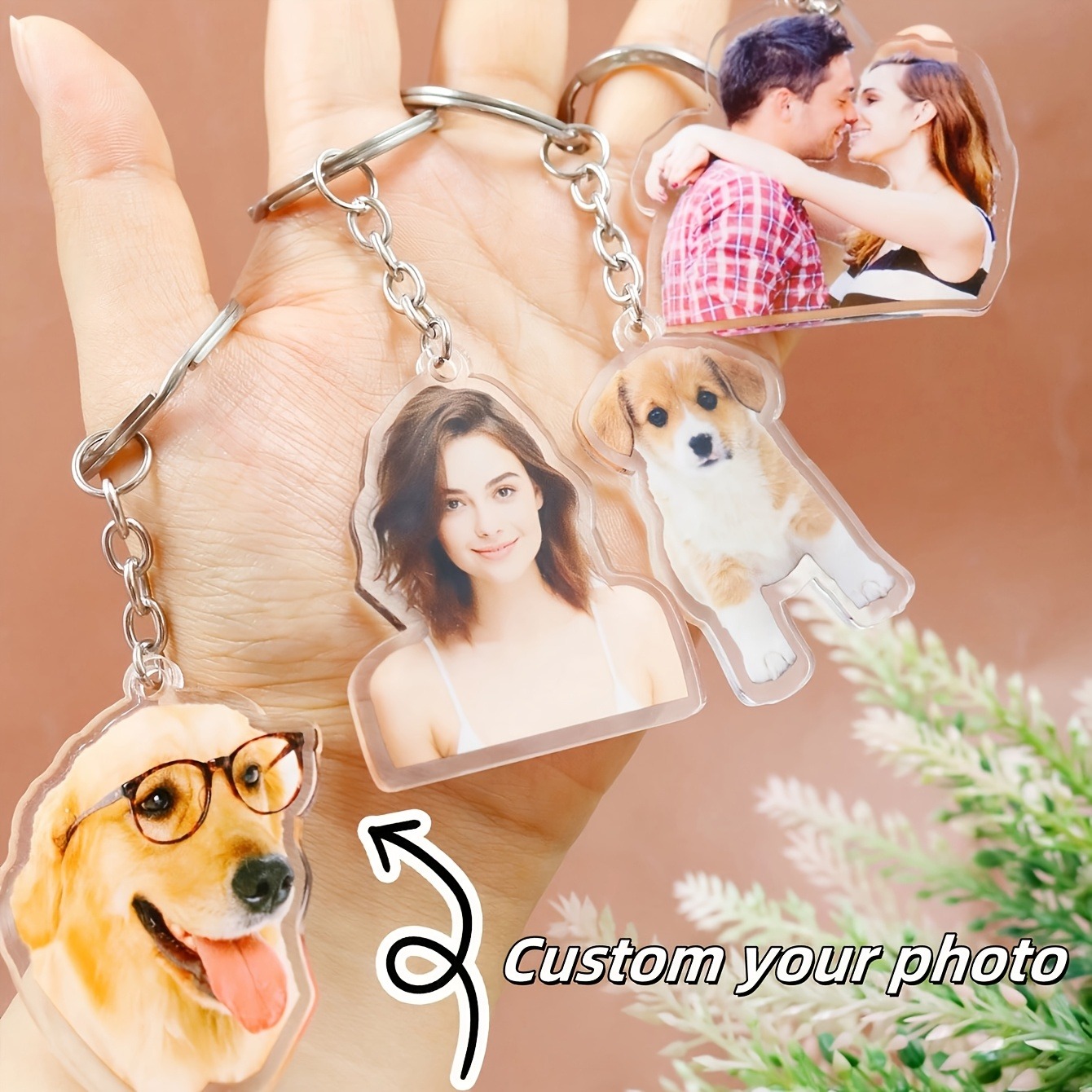 Phone Accessories Charms - سلسلة مفاتيح أكريليك مخصصة بصورة شخصية